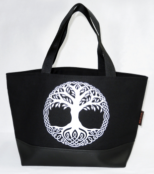 LunchBag BlackCanvas Celtic Tree