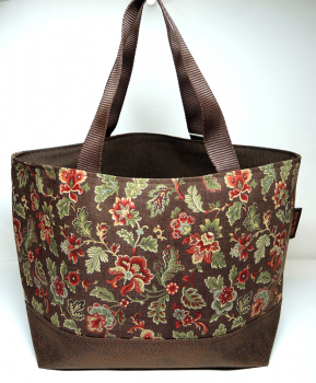 LunchBag braun Floral