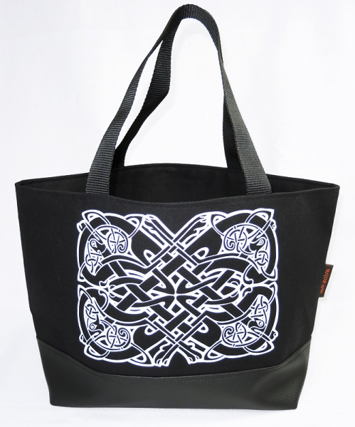 LunchBag BlackCanvas Celtic Hounds
