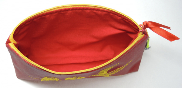 Necessaire Vögel Rot